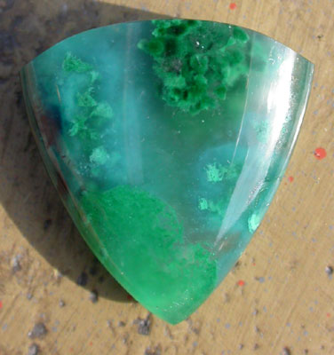 Chrysocolla and Malachite in Quartz
