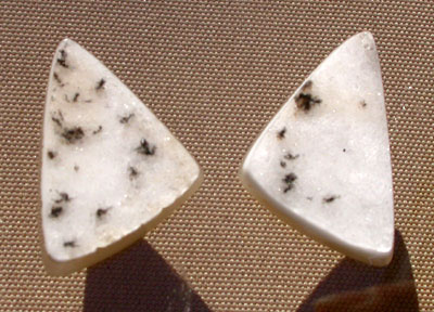 Dalmation Drusy Quartz Pair
