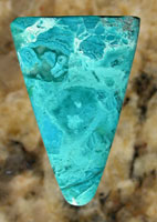 Chrysocolla and Turquoise in Quartz Tongue Cut