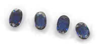 Sapphire && Diamond Wedding Band