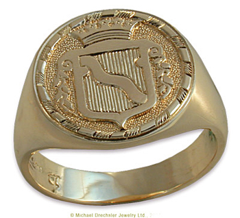 Family Crest Gold Signet Ring