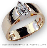 Pear Shaped Splendor Diamond Ring