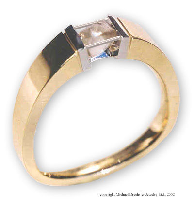 Clearly Canadian!  Rough Diamond Crystal Ring